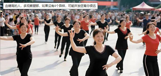 血糖高的人，多观察腿部，如果没有4个异样，可能并发症离你很远